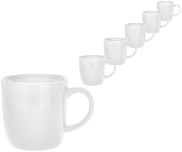 kubek Liv; 380ml, 8.9x9.3 cm (ØxW); biały; 6 sztuka / opakowanie