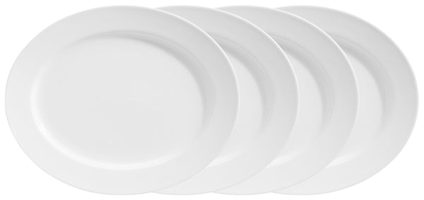 półmisek Base owalny; 34x27x3.2 cm (DxSxW); biały; owalny; 4 sztuka / opakowanie