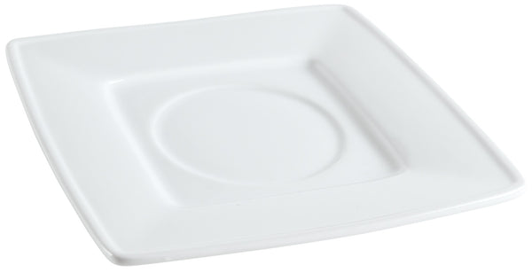 spodek do bulionówki / filiżanki do kawy Jazz; 15.5x15.5 cm (DxS); biały; kwadrat; 6 sztuka / opakowanie