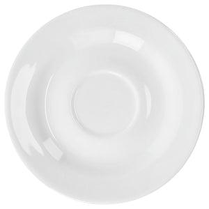 spodek do kubka / filiżanki do kawy Base; 15 cm (Ø); biały; okrągły; 6 sztuka / opakowanie