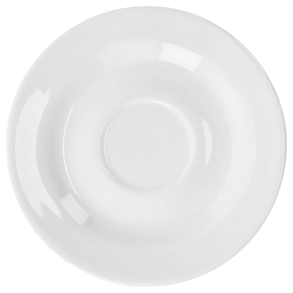 spodek do kubka / filiżanki do kawy Base; 15 cm (Ø); biały; okrągły; 6 sztuka / opakowanie