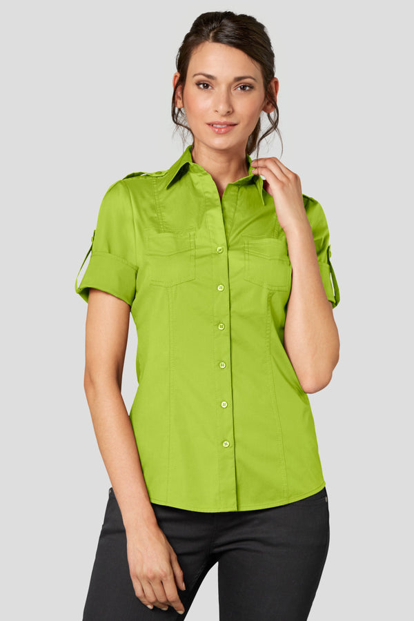 bluzka damska Kate krótki rękaw; Kleidergröße 44; zielone jabłko