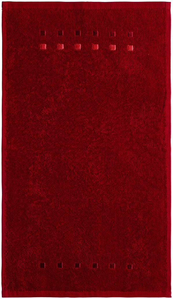 ręcznik gościnny Noblesse; 30x50 cm (SxD); burgund; 5 sztuka / opakowanie