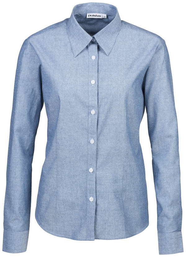 bluzka damska Branda długi rękaw; Kleidergröße 48/50; niebieski