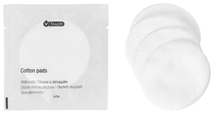 płatki bawełniane V-Touch 4 szt.; 6 cm (Ø); biały; 250 sztuka / opakowanie