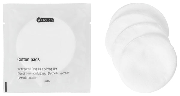 płatki bawełniane V-Touch 4 szt.; 6 cm (Ø); biały; 250 sztuka / opakowanie