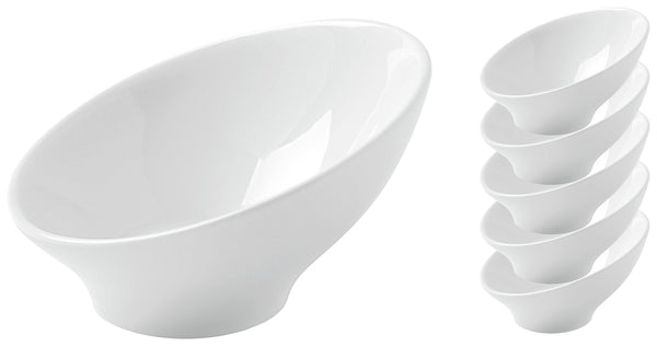 mini miseczki  Pise; 40ml, 8.8x5.2 cm (ØxW); biały; okrągły; 6 sztuka / opakowanie