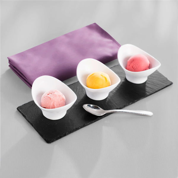 mini miseczki  Coari; 80ml, 10x8x5.8 cm (DxSxW); biały; owalny; 6 sztuka / opakowanie