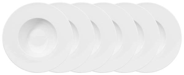 talerz głęboki Noon; 260ml, 23x4.3 cm (ØxW); biały; okrągły; 6 sztuka / opakowanie