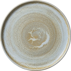 Teller flach Perfect Match Breeze hoher Rand; 26.7x2.2 cm (ØxW); złoto/jasny niebieski/biały; okrągły; 6 sztuka / opakowanie