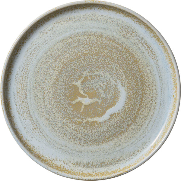 Teller flach Perfect Match Breeze hoher Rand; 26.7x2.2 cm (ØxW); złoto/jasny niebieski/biały; okrągły; 6 sztuka / opakowanie
