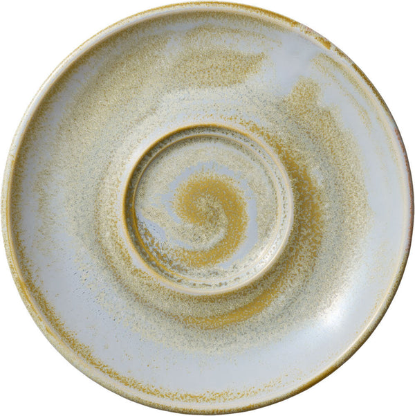 Untertasse Perfect Match Breeze; 15.5x2.2 cm (ØxW); złoto/jasny niebieski/biały; okrągły; 6 sztuka / opakowanie