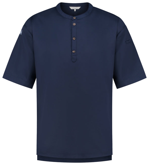 Kochshirt Gorgio; Kleidergröße M; ciemny niebieski