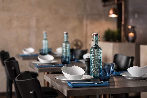 butelka z zamknięciem pałąkowym Oriente; 1050ml, 8.5x32 cm (ØxW); niebieski