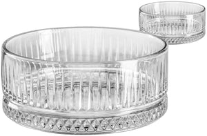 szklana misa Elysia; 515ml, 13x5.4 cm (ØxW); transparentny; 2 sztuka / opakowanie
