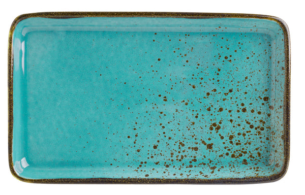 półmisek Palana; 21x13x2.1 cm (DxSxW); turkusowy; prostokątny; 6 sztuka / opakowanie