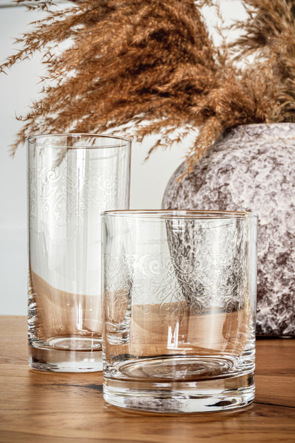 Longdrinkglas Krista Deco; 350ml, 7x15 cm (ØxW); transparentny; 6 sztuka / opakowanie