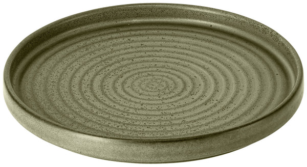 talerz z niskim rantem Snug; 20.5x2.5 cm (ØxW); oliwka; okrągły; 4 sztuka / opakowanie