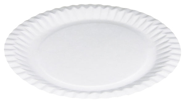 talerz z tektury Party okrągły; 23 cm (Ø); biały; okrągły; 100 sztuka / opakowanie