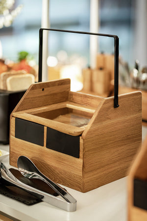 Toastbox Esino mit Deckel; 31.7x24x22 cm (DxSxW); brązowy/czarny; prostokątny