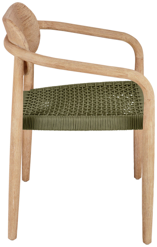Stuhl Mando; 56x49x76 cm (SxGxW); siedzisko oliwka, stelaż naturalny; 2 sztuka / opakowanie