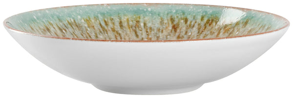 Teller tief Mercury; 700ml, 21.5x5 cm (ØxW); zielony/brązowy; okrągły; 6 sztuka / opakowanie