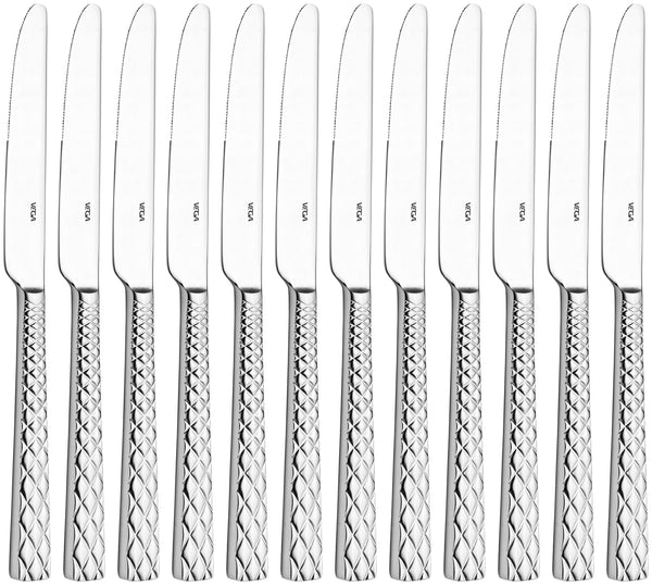 nóż stołowy Brilio monoblok; 23.9 cm (D); srebro, Griff srebro; 12 sztuka / opakowanie