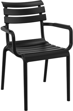 Stuhl Helen mit Armlehne; 58x59x84 cm (SxGxW); czarny; 4 sztuka / opakowanie