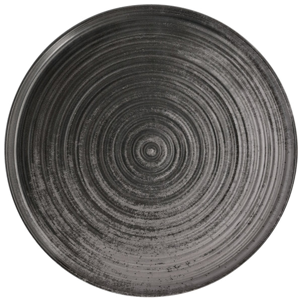 talerz płaski z rantem Etana; 24x1.1 cm (ØxW); szary; okrągły; 6 sztuka / opakowanie