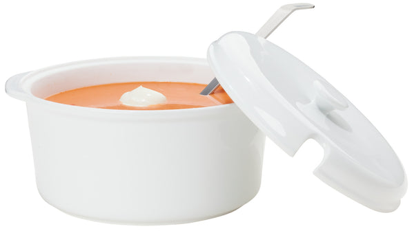 waza do zupy Val; 3000ml, 24.8x15.8 cm (ØxW); biały; okrągły