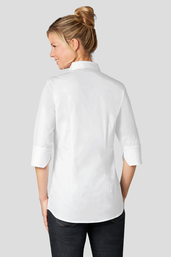 bluzka damska Delano rękaw 3/4; Kleidergröße 38; biały