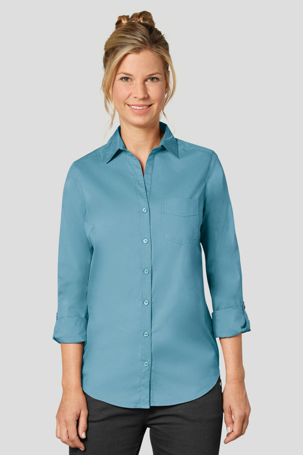 bluzka damska Kim długi rękaw; Kleidergröße 46; lazurowy błękit