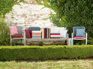 poduszka na krzesło Verano; 40x40x3.5 cm (SxDxW); niebieski; kwadrat