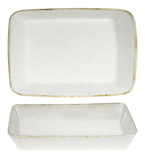 Buffetschale Hints Barley White rechteckig; 3500ml, 38x25x6.2 cm (DxSxW); biały/brązowy; prostokątny; 4 sztuka / opakowanie