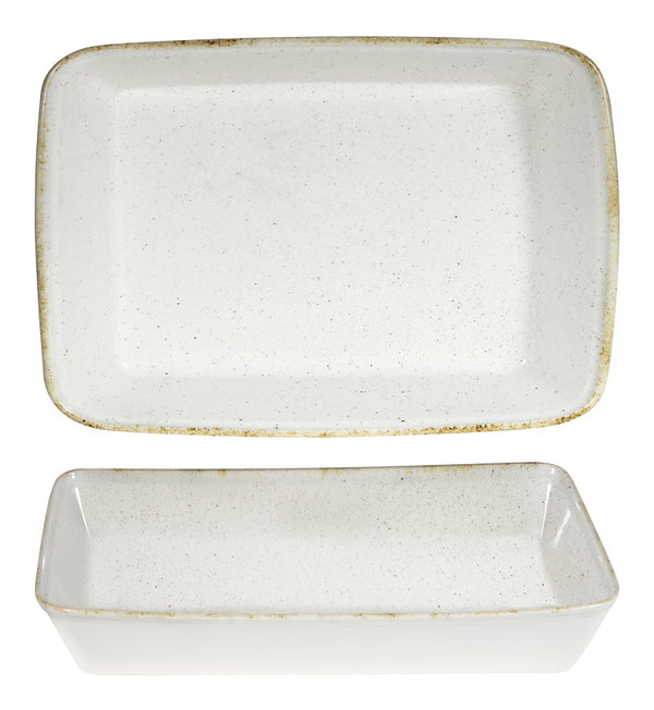 Buffetschale Hints Barley White rechteckig; 3500ml, 38x25x6.2 cm (DxSxW); biały/brązowy; prostokątny; 4 sztuka / opakowanie