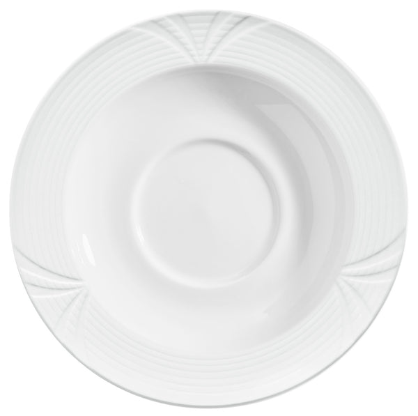 spodek do bulionówki / filiżanki do kawy Rena; 15.5 cm (Ø); biały; okrągły; 6 sztuka / opakowanie