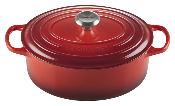 Bräter Signature oval; 4700ml, 37.8x24x17 cm (DxSxW); ciemny czerwony; owalny