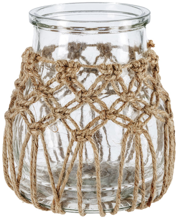 lampion Anka; 17.3x20 cm (ØxW); transparentny/naturalny