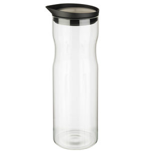 karafka ze szkła, 1 l; 1000ml, 8x25 cm (ØxW); transparentny