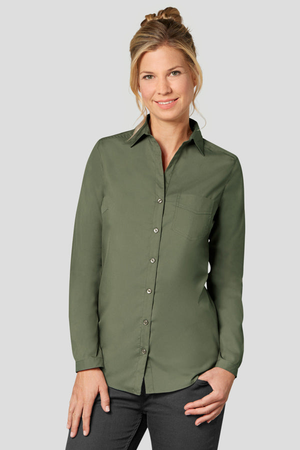 bluzka damska Kim długi rękaw; Kleidergröße 44; oliwka