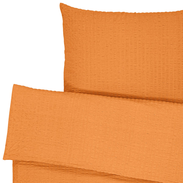pościel Mallorca zakładka hotelowa; 140x200 cm (SxD), 70x90 cm (DxS); pomarańczowy