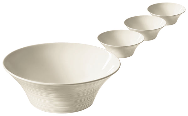 miska Skyline okrągła; 550ml, 20x7 cm (ØxW); biel kremowa; okrągły; 4 sztuka / opakowanie