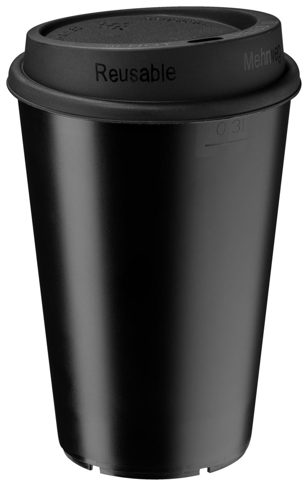 kubek wielokrotnego użytku Clair z pokrywą; 300ml