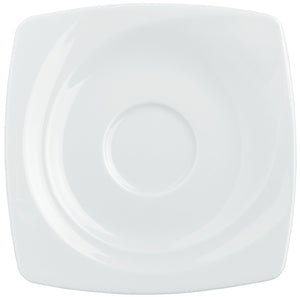 spodek do kubka / filiżanki do kawy Vilano; 14.5x14.5 cm (DxS); biały; kwadrat; 6 sztuka / opakowanie
