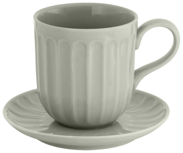 kubek Bel Colore; 340ml, 8.5x8.5 cm (ØxW); szary; 6 sztuka / opakowanie