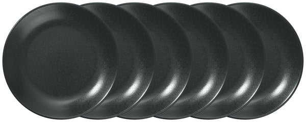 talerz płaski Masca; 18 cm (Ø); czarny; okrągły; 6 sztuka / opakowanie