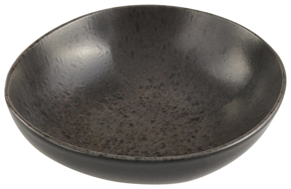 miska Ironstone; 585ml, 18x5.66 cm (ØxW); ciemny brąz/czarny; okrągły; 6 sztuka / opakowanie