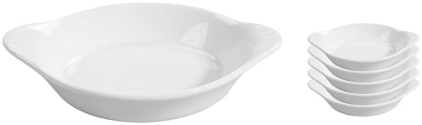 patelnia do jajek Lapoela; 200ml, 16.5x13x3 cm (DxSxW); biały; 6 sztuka / opakowanie