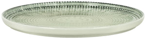 talerz płaski Kuori z rantem; 24x1.9 cm (ØxW); biały/szary/czarny; okrągły; 6 sztuka / opakowanie