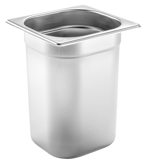 pojemnik GN Basic 45078; Größe GN 1/6, 3400ml, 17.6x16.2x20 cm (DxSxG); srebro